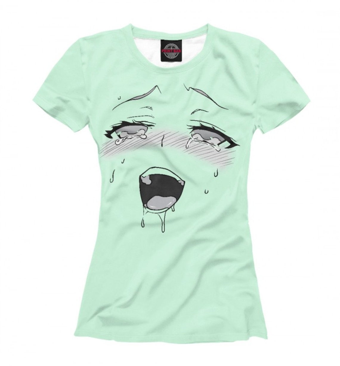 Ahegao Graphic T-Shirt Anime Girl Tee Men's Women's | Etsy