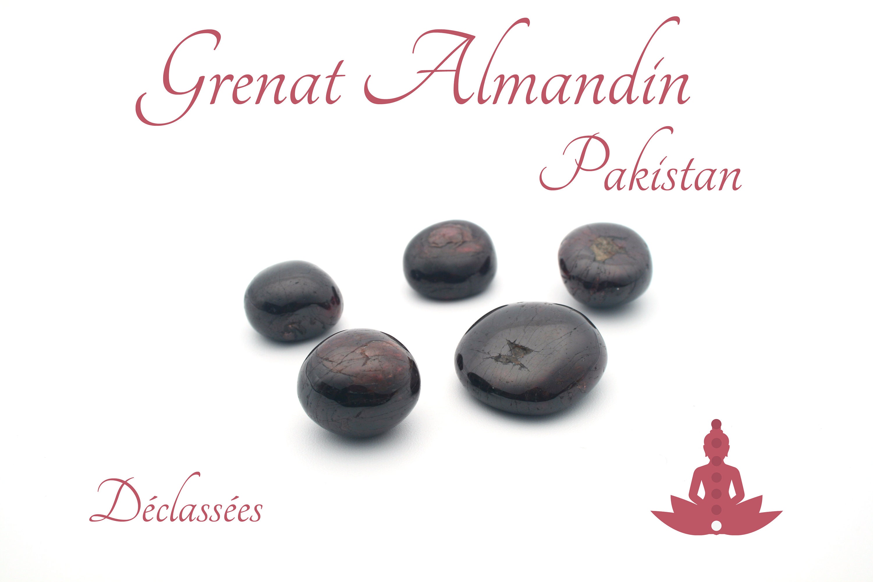 Lot de 1 ou 2 Grenat Rouge Almandin Du Pakistan - Pierres Roulées Déclassées