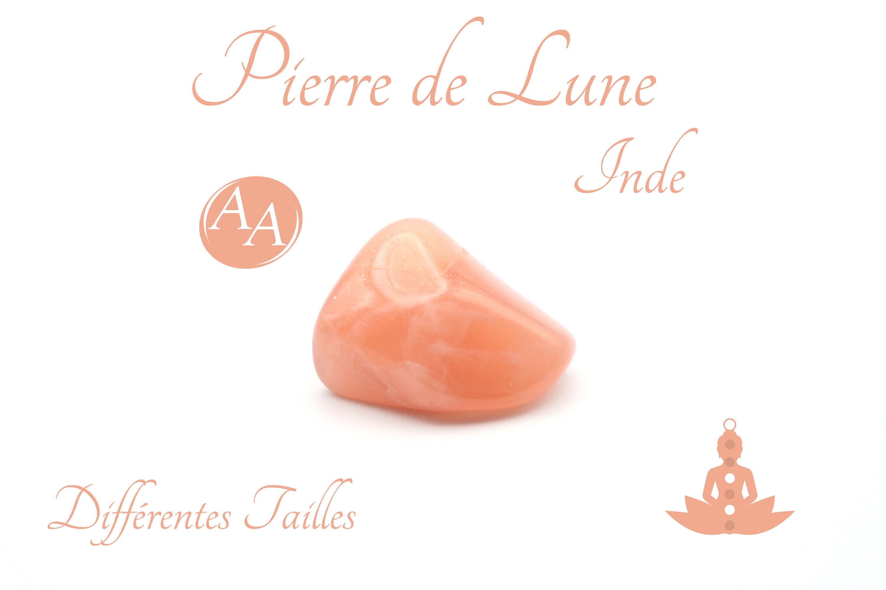Pierre de Lune d'inde - Pierre Roulée Qualité Aa