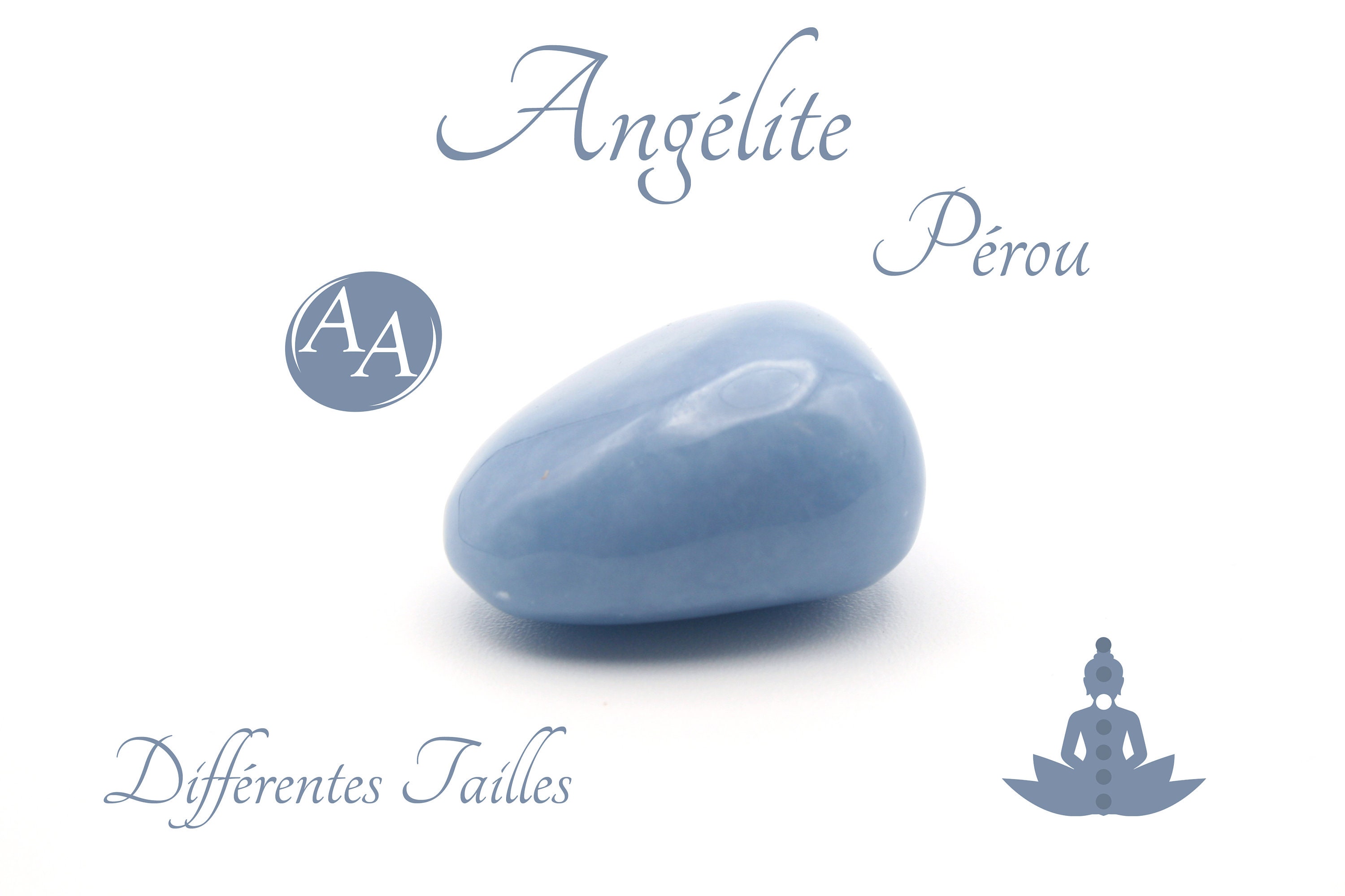 Angélite Du Pérou - Pierre Roulée Qualité Aa