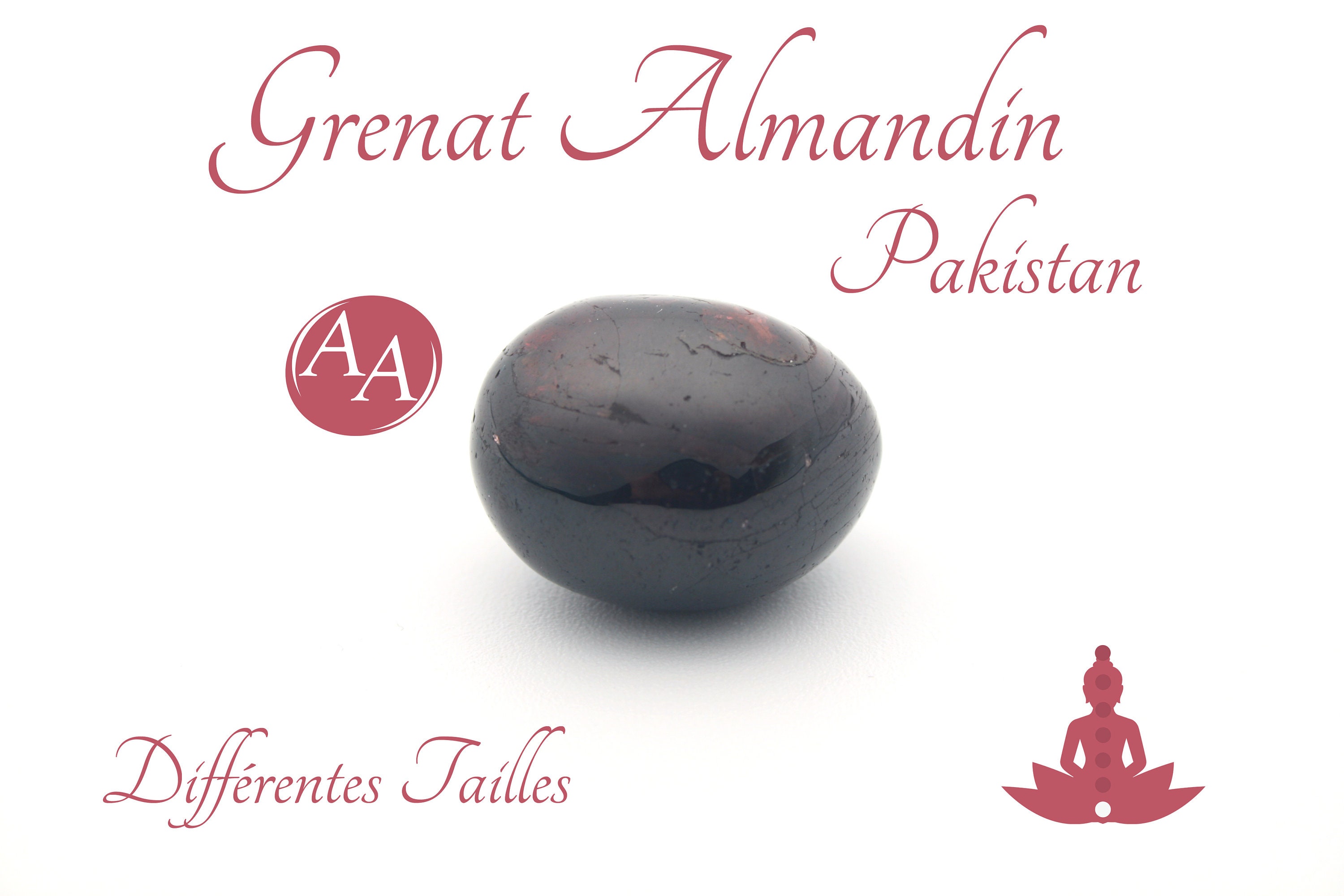 Grenat Rouge Almandin Du Pakistan - Pierre Roulée Qualité Aa