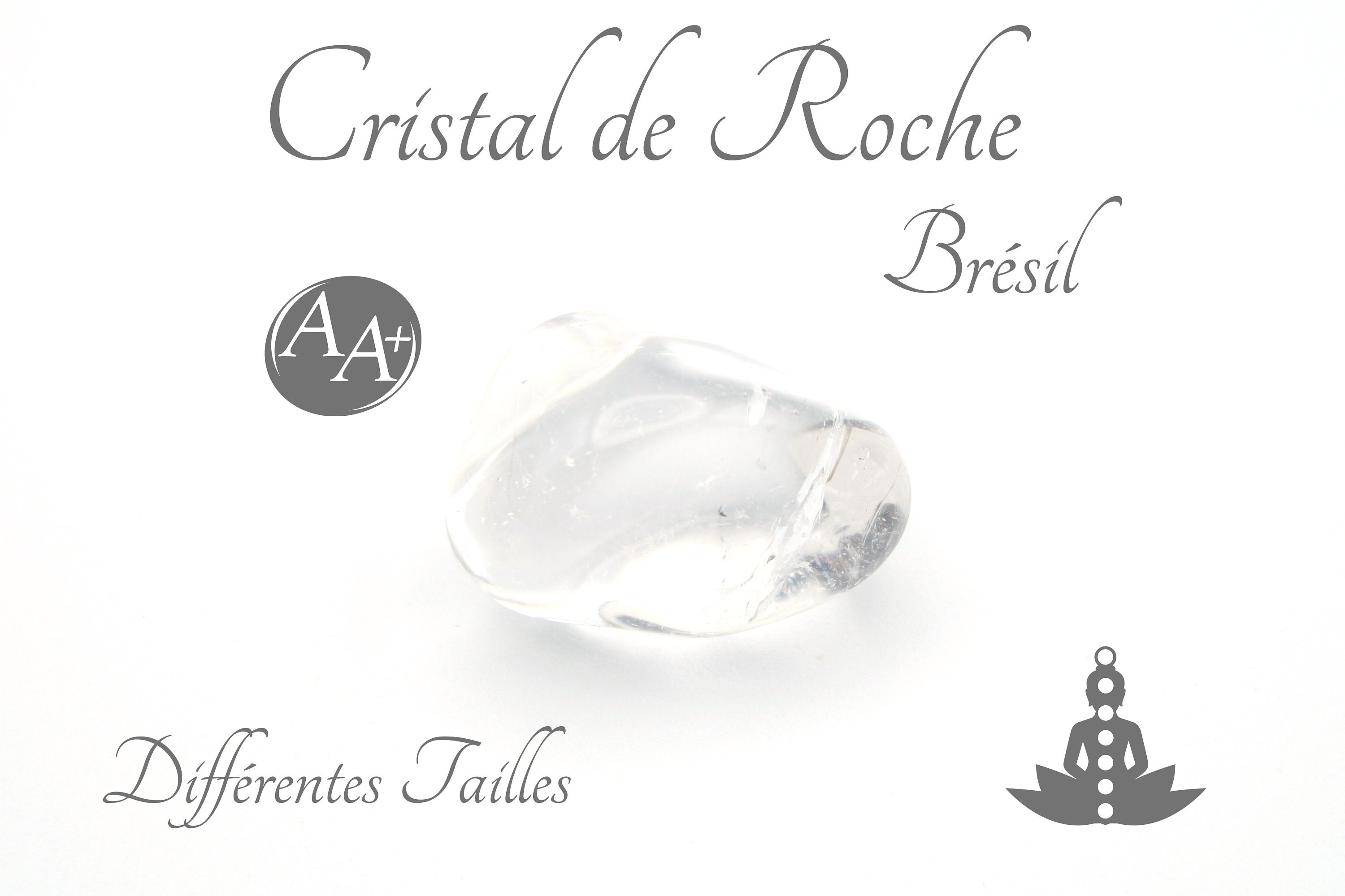 Cristal de Roche Du Brésil - Pierre Roulée Qualité Aa