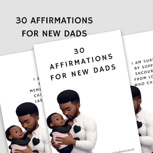 Affirmationen für neue Väter - Printable Digital Download 30 Count
