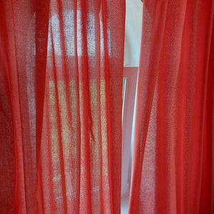 Pair of vintage woven thin acrylic curtains , sheer curtains , bedroom curtains , Vintage curtain panels , room curtains ,Summer warming (F6