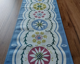Vintage decorativo floral impreso corto de algodón camino de mesa, tablero de mesa, aderezo de mesa, vestido de mesa, pañuelo de mesa corto (F2)
