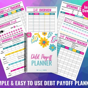 Debt Tracker, Debt Payoff Planner, Debt Binder, Debt Snowball, Debt Payoff Printable, Debt Free, Debt Worksheet, Debt Workbook, Dave Ramsey