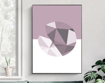 Mid Century Wall Art, Abstract Print, Geometric Abstract Print, Minimalist Print, Retro Wall Art, Office Picture, Scandinavian Poster