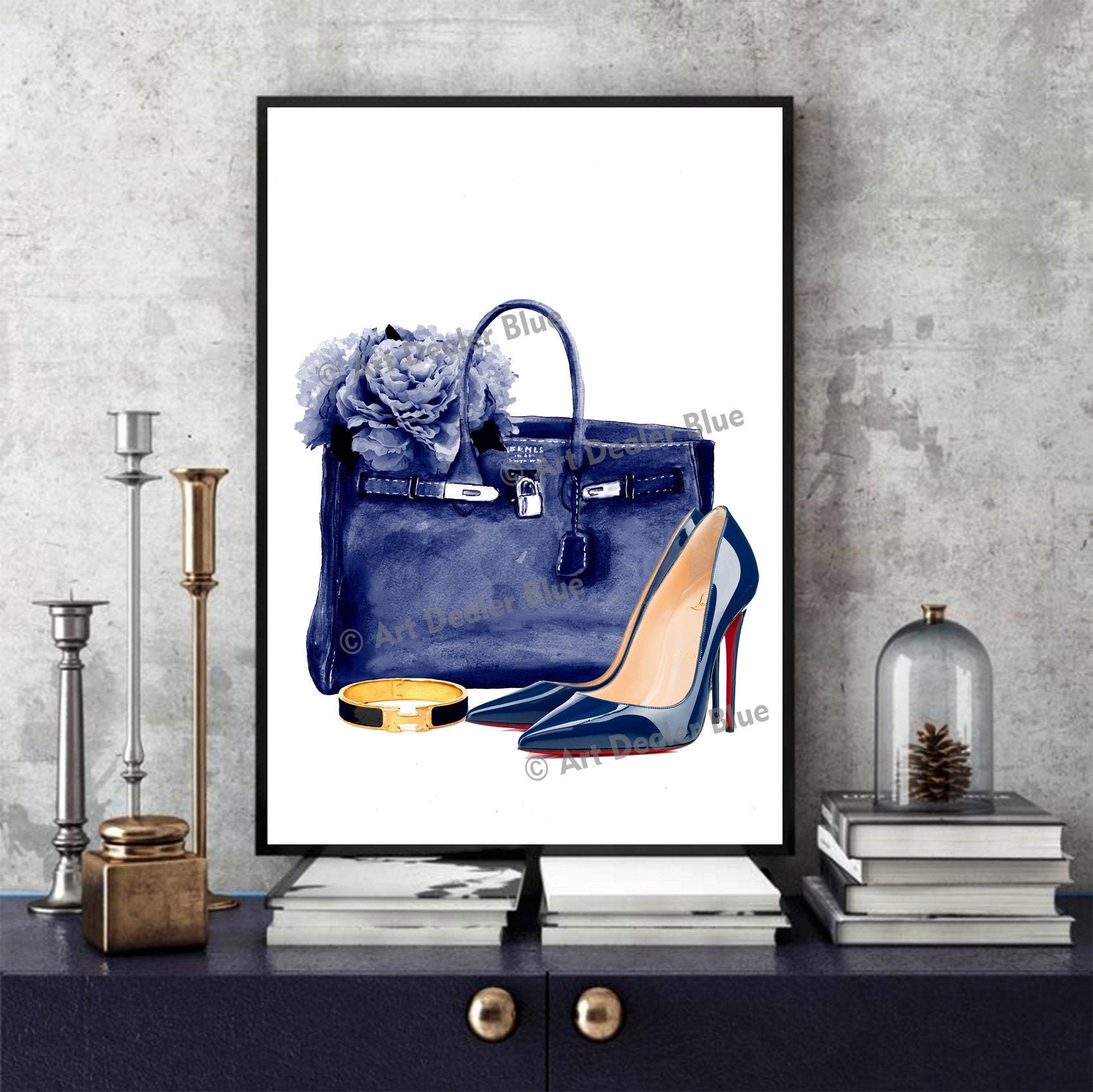 Alla Grande Canvas Art Picture - Hermes Birkin ( Fashion > Fashion Brands > Hermès art) - 26x26 in