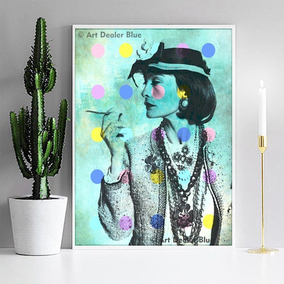 Coco Chanel Logo Canvas Wall Art