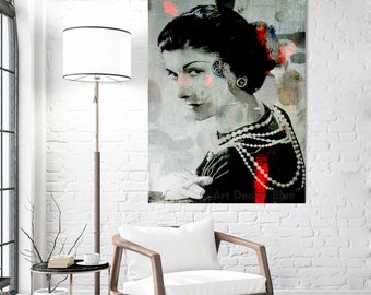 Gabrielle Bonheur Chanel Classic Print Poster Rolled Cotton 