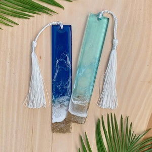 Ocean Resin Bookmarks | Avid Reader Gifts | Bookmark | Graduation | Mothers Day Gift | Beach Lover Gift | Book Club |  Teacher Appreciation