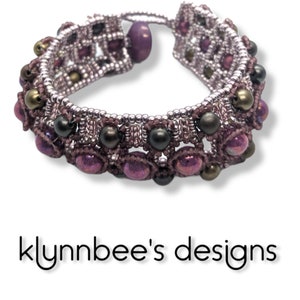 Dusty Mauve and Olive Green Beaded Bracelet