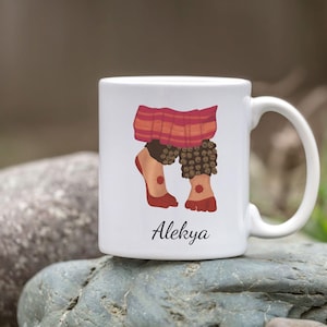 Bharatanatyam personalised Mug with Ghungroo Design, Perfect Gift for Dance Lovers, Indian classical dance, arangetram gifts, Bharathanatyam