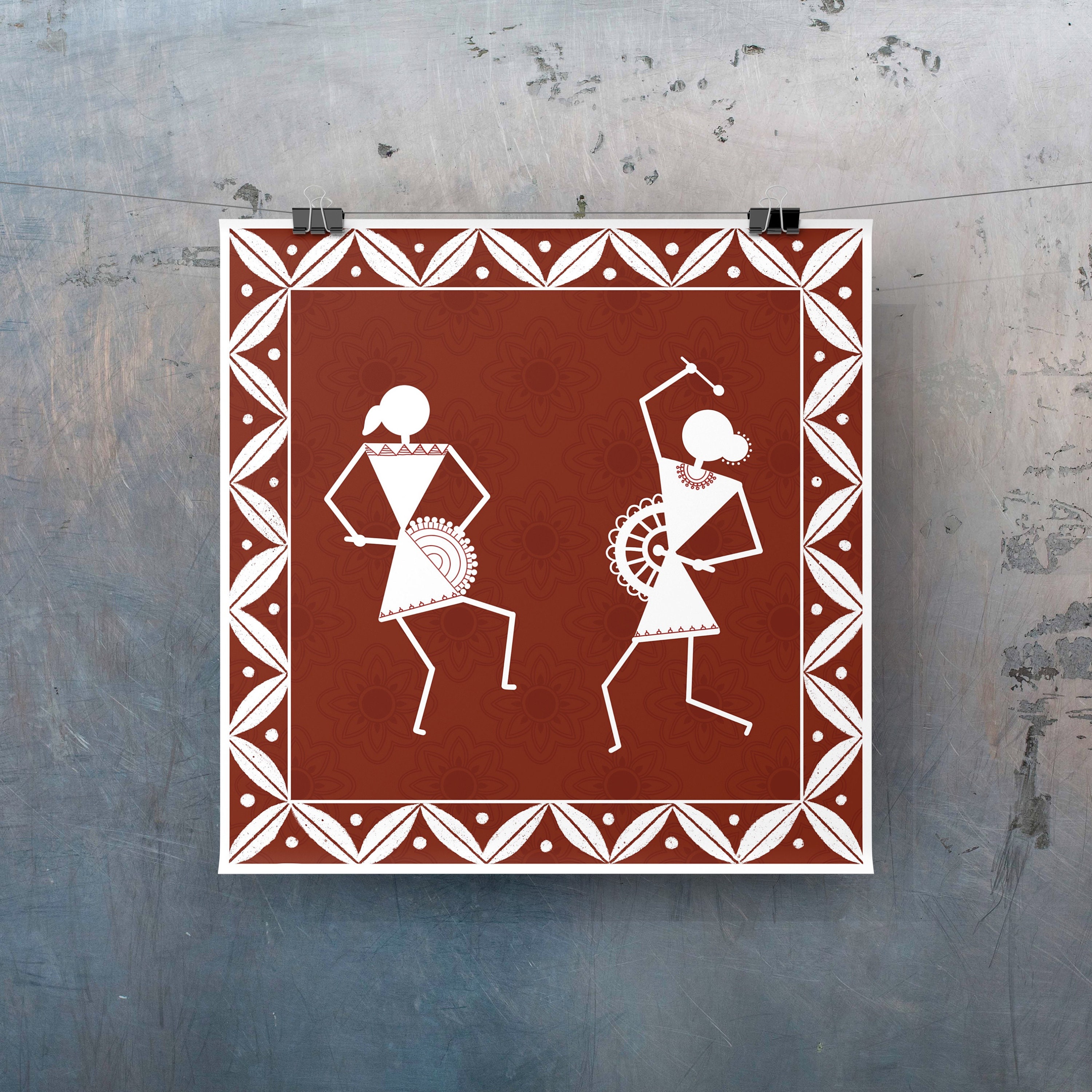 Warli Art Prints Set of 3 // Indian Decor// Indian Wall Decor Etsy