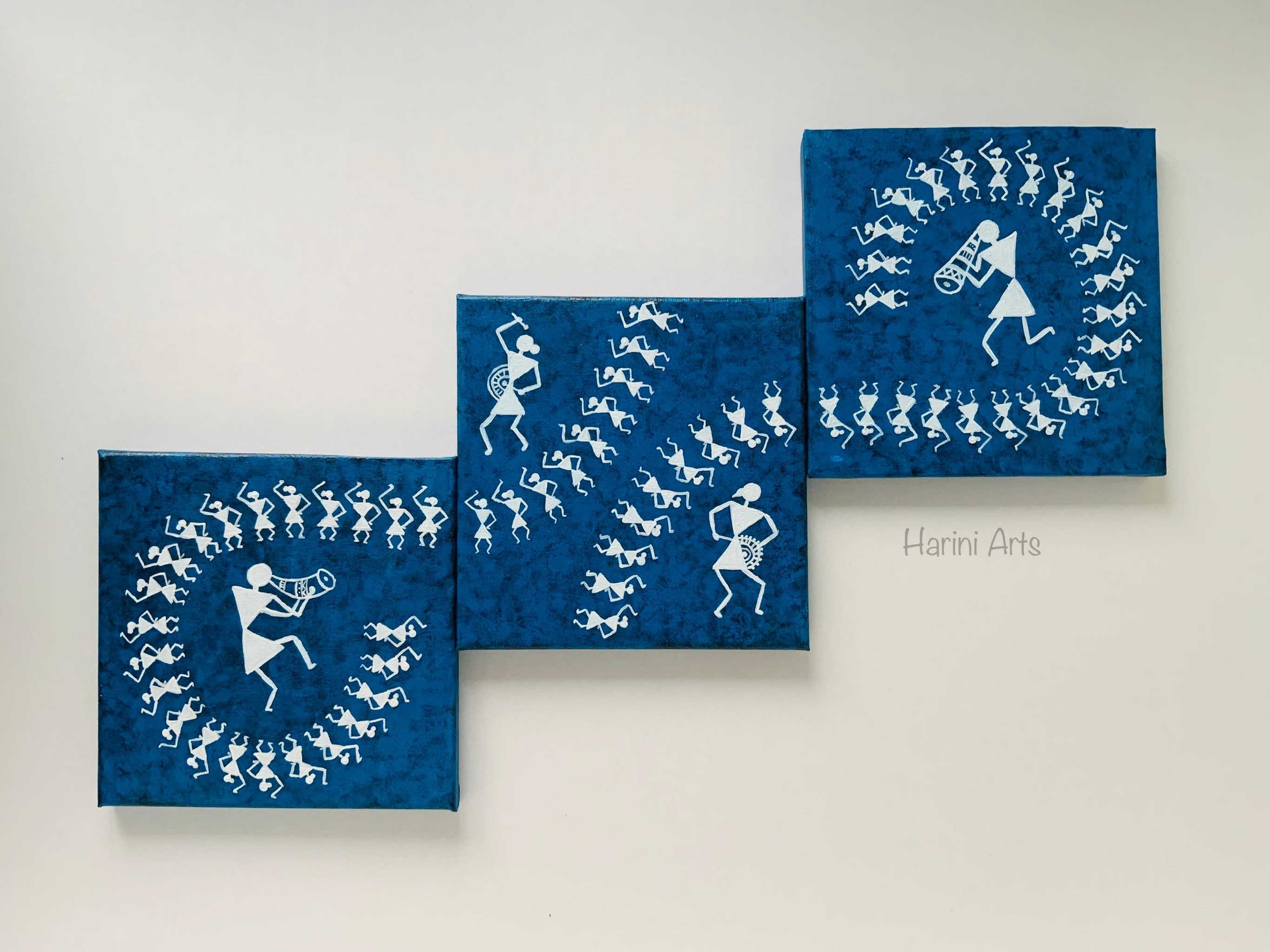 Warli Wall Plates, Handmade Wall Art, Indian Folk Art, Indian Wall