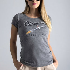 Women’s Rocket T-shirt, Oldsmobile t-shirt, Muscle Car T-shirt, Racing T-shirt