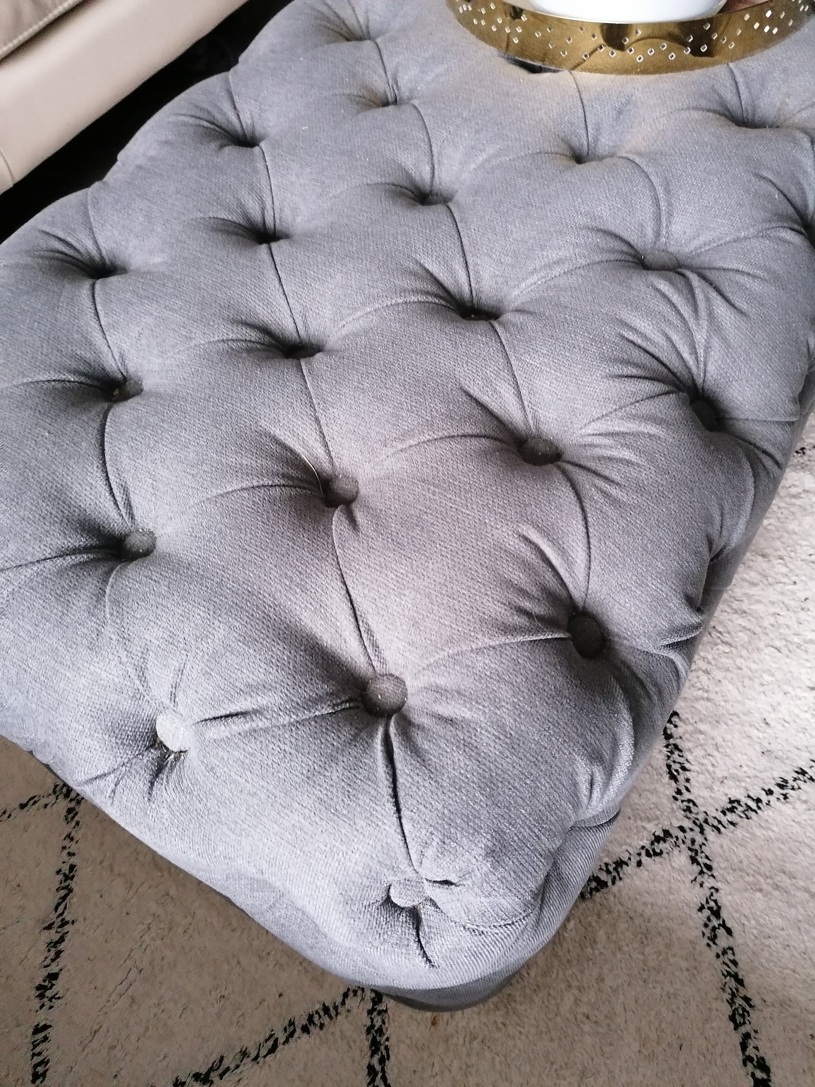 130CM x 54CM CHESTERFIELD deep buttoned OTTOMAN | Etsy