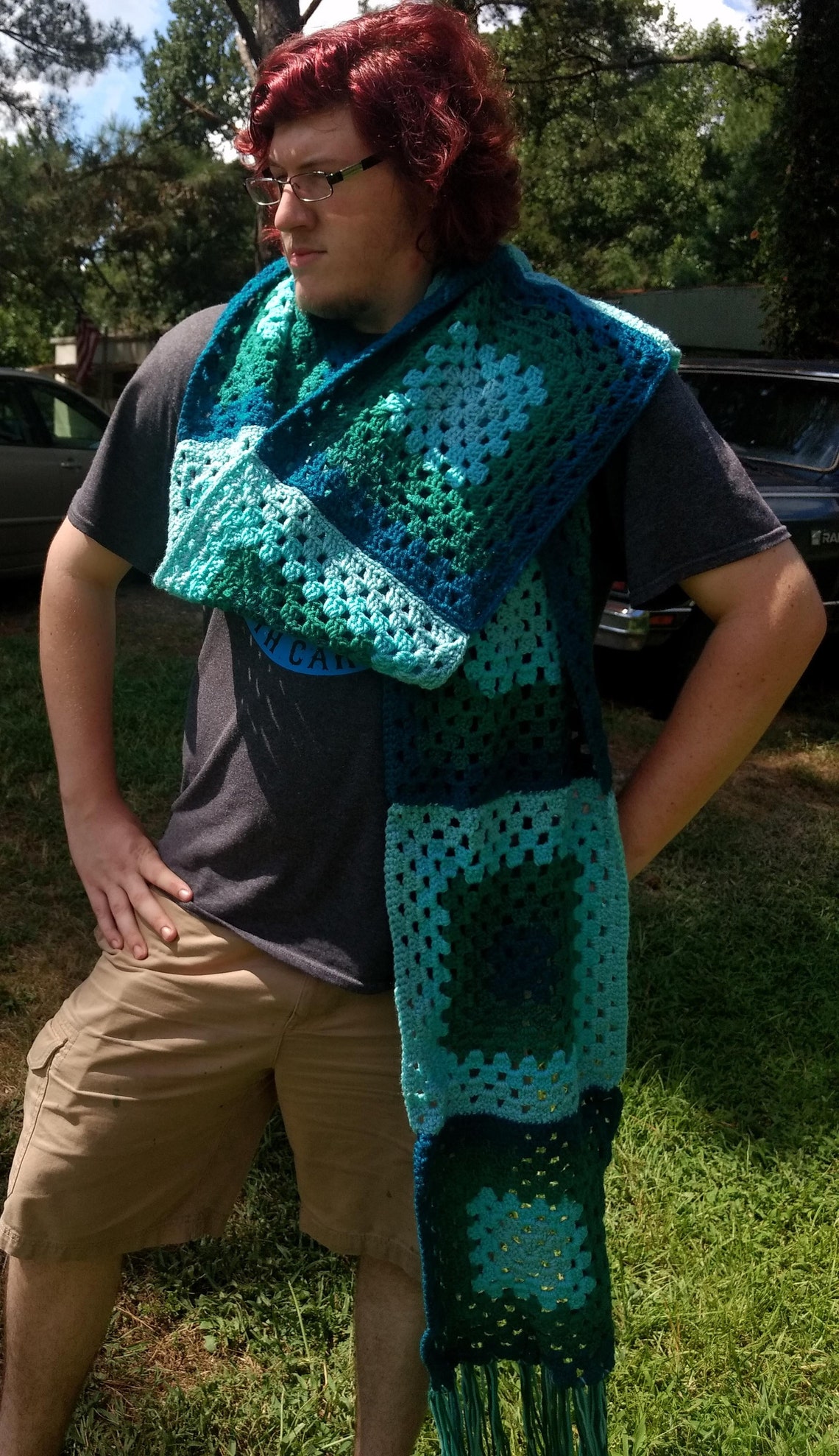 how to crochet a Granny Stripe scarf â Chocolate Dog Studio