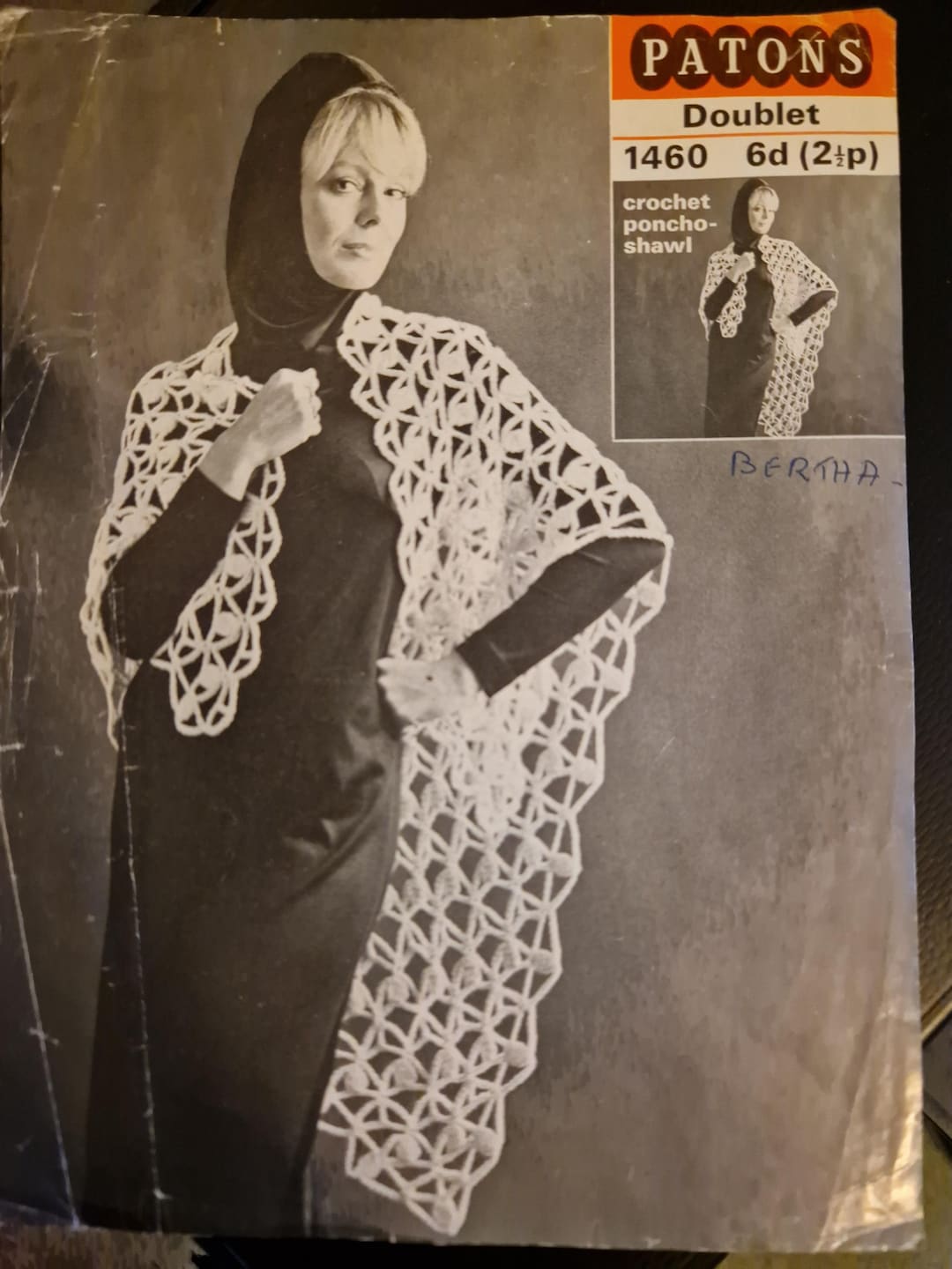 PDF Patons 1460 Crochet Poncho Shawl, Stole Patterns - Etsy