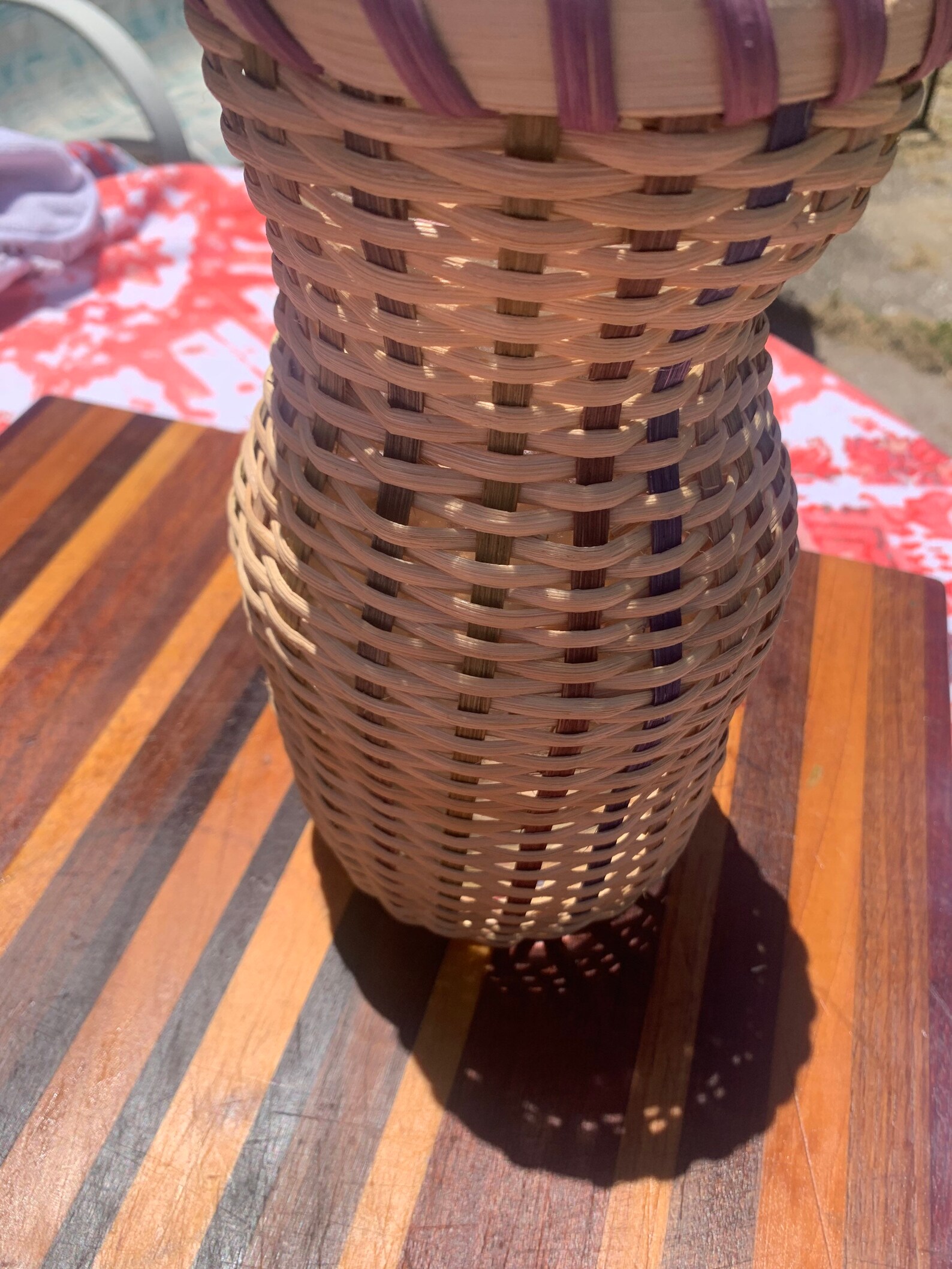 Handmade Woven Wicker Vase Basket with Glass Vase Insert Etsy