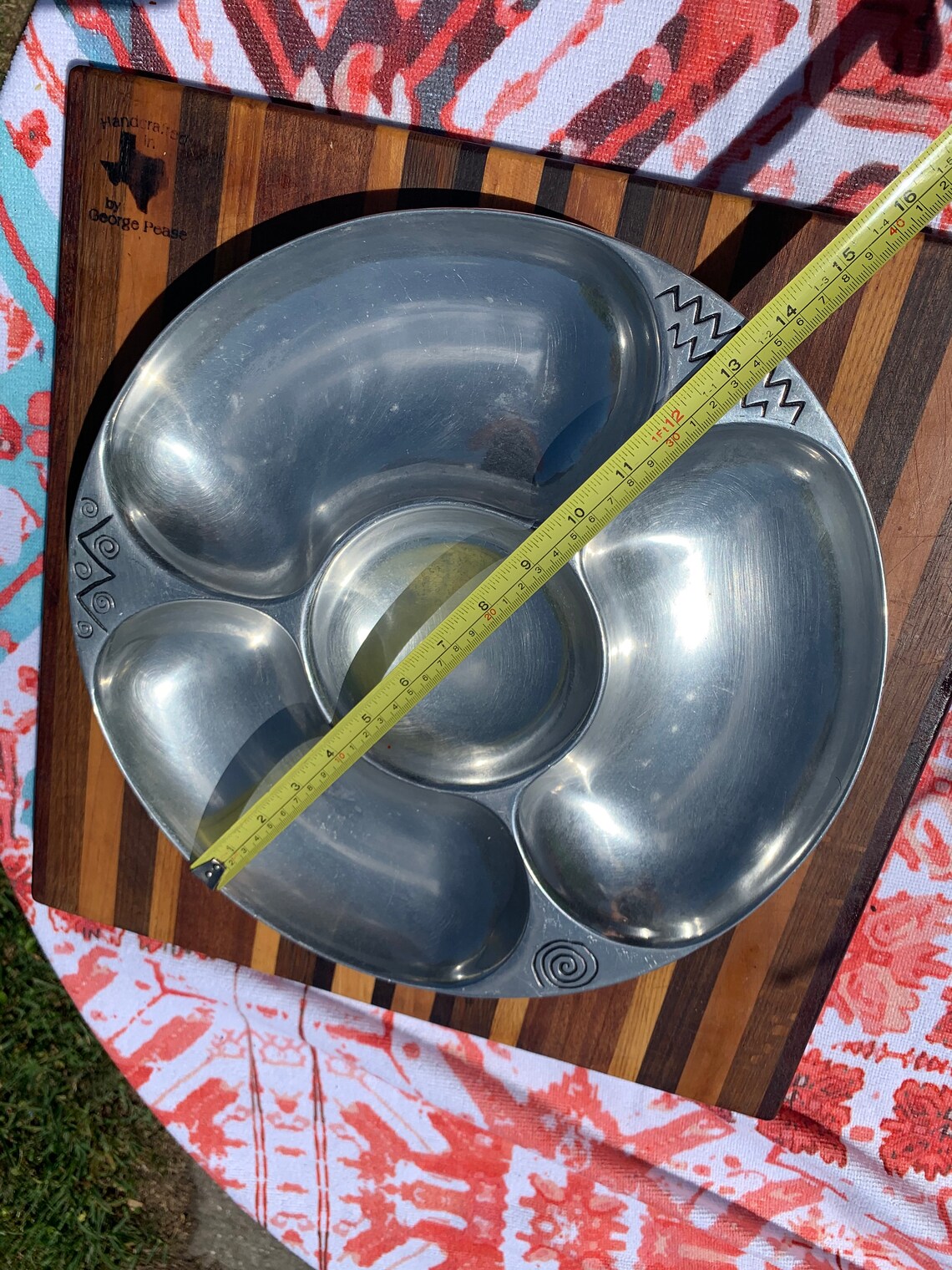 Vintage Wilton Company Chips and Dip Tray Snack Vegetable Tray Etsy