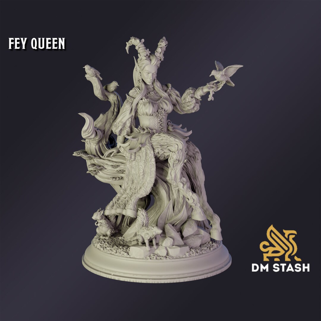 Fey Queen Premium Tabletop Game Miniature From DM Stash, Dungeons and ...