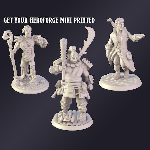 Print your Heroforge Miniature! Premium Tabletop Role Playing Miniature, Dungeons and Dragons, pathfinder, tabletop gaming