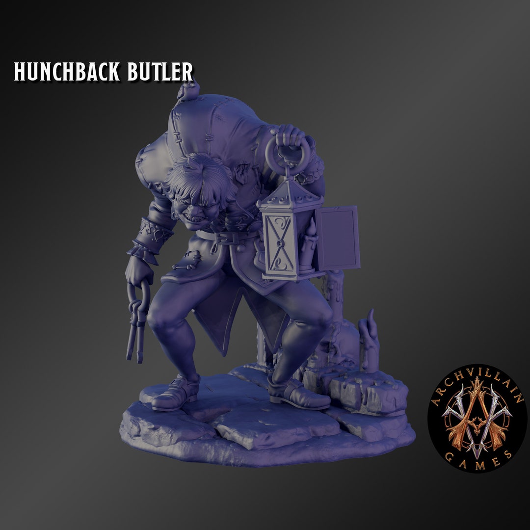 Dnd Miniature Hunchback Butler Miniature for Dungeons and Dragons ...