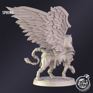 Dnd Miniature Sphinx Miniature for Dungeons and Dragons Tabletop RPG ...