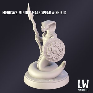 Medusa's Minion Premium Tabletop Game miniature from Lost World Miniatures, Dungeons and Dragons, Pathfinder image 5