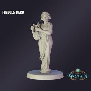DnD Miniature Firbolg Bard miniatura per Dungeons and Dragons gioco di ruolo da tavolo Wargaming miniatura da DnD è una donna