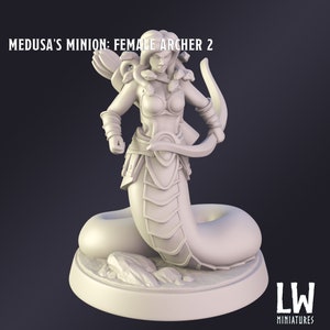 Medusa's Minion Premium Tabletop Game miniature from Lost World Miniatures, Dungeons and Dragons, Pathfinder image 3