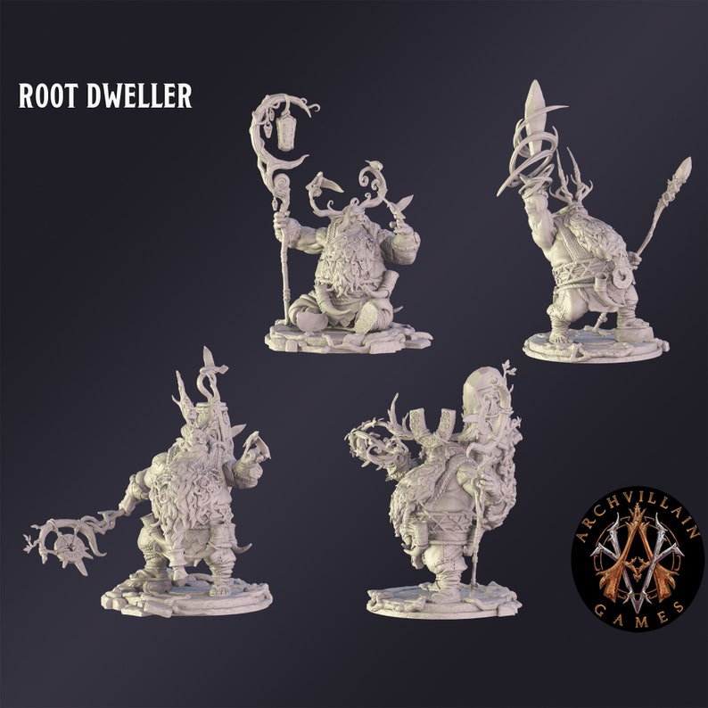Dnd Rooter Dnd Miniature Root Dweller Miniature for Dungeons and Dragons Tabletop ...