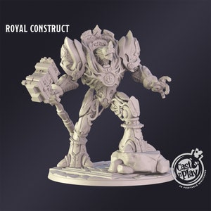 Miniatura de DnD Royal Construct para el juego de rol de mesa Dungeons and Dragons, miniatura de Wargaming de Cast N Play