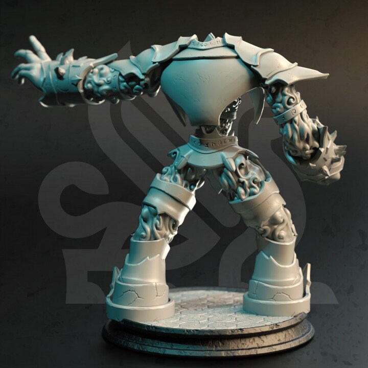 Dnd Miniature Arcane Golem Miniature for Dungeons and Dragons Tabletop ...