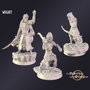 DnD Miniature Barrow Wight Premium Tabletop Game miniature from The Printing Goes Ever On