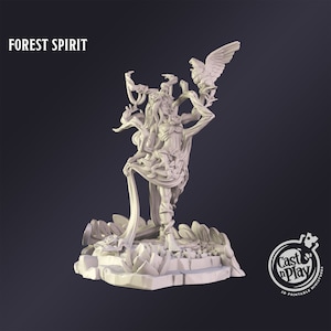 DnD Miniature Forest Spirit miniature for Dungeons and Dragons tabletop RPG Wargaming miniature from Cast N Play