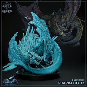 DnD Miniature Frost Hunter Beast miniature for Dungeons and Dragons tabletop RPG Wargaming miniature from Mammoth Factory