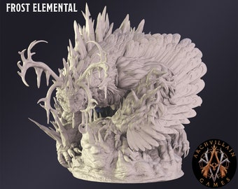 DnD Miniature Frost Elemental  miniature for Dungeons and Dragons tabletop RPG Wargaming miniature from  Archvillain Games