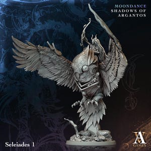 DnD Miniature Giant Owl Rider miniature for Dungeons and Dragons tabletop RPG Wargaming miniature from  Archvillain Games