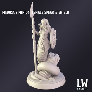 Medusa's Minion Premium Tabletop Game miniature from Lost World Miniatures, Dungeons and Dragons, Pathfinder image 4