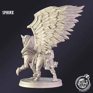 Dnd Miniature Sphinx Miniature for Dungeons and Dragons Tabletop RPG ...