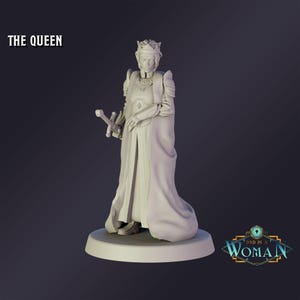 DnD Miniature The Queen miniature for Dungeons and Dragons tabletop RPG Wargaming miniature from DnD is a Woman