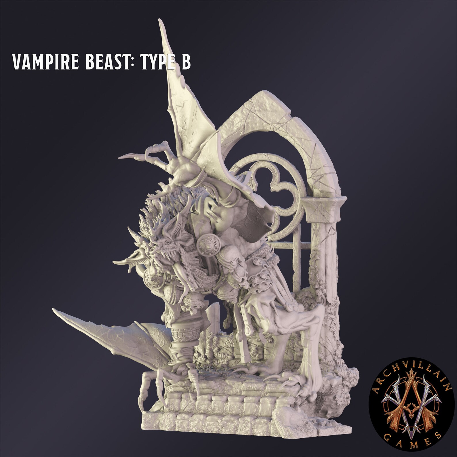 Dnd Miniature Vampire Beast Miniature for Dungeons and Dragons Tabletop ...