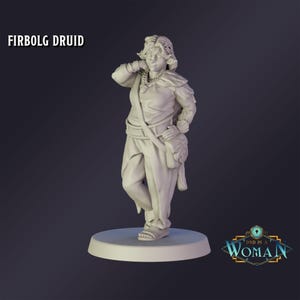 DnD Miniature Firbolg Druid miniature for Dungeons and Dragons tabletop RPG Wargaming miniature from DnD is a Woman