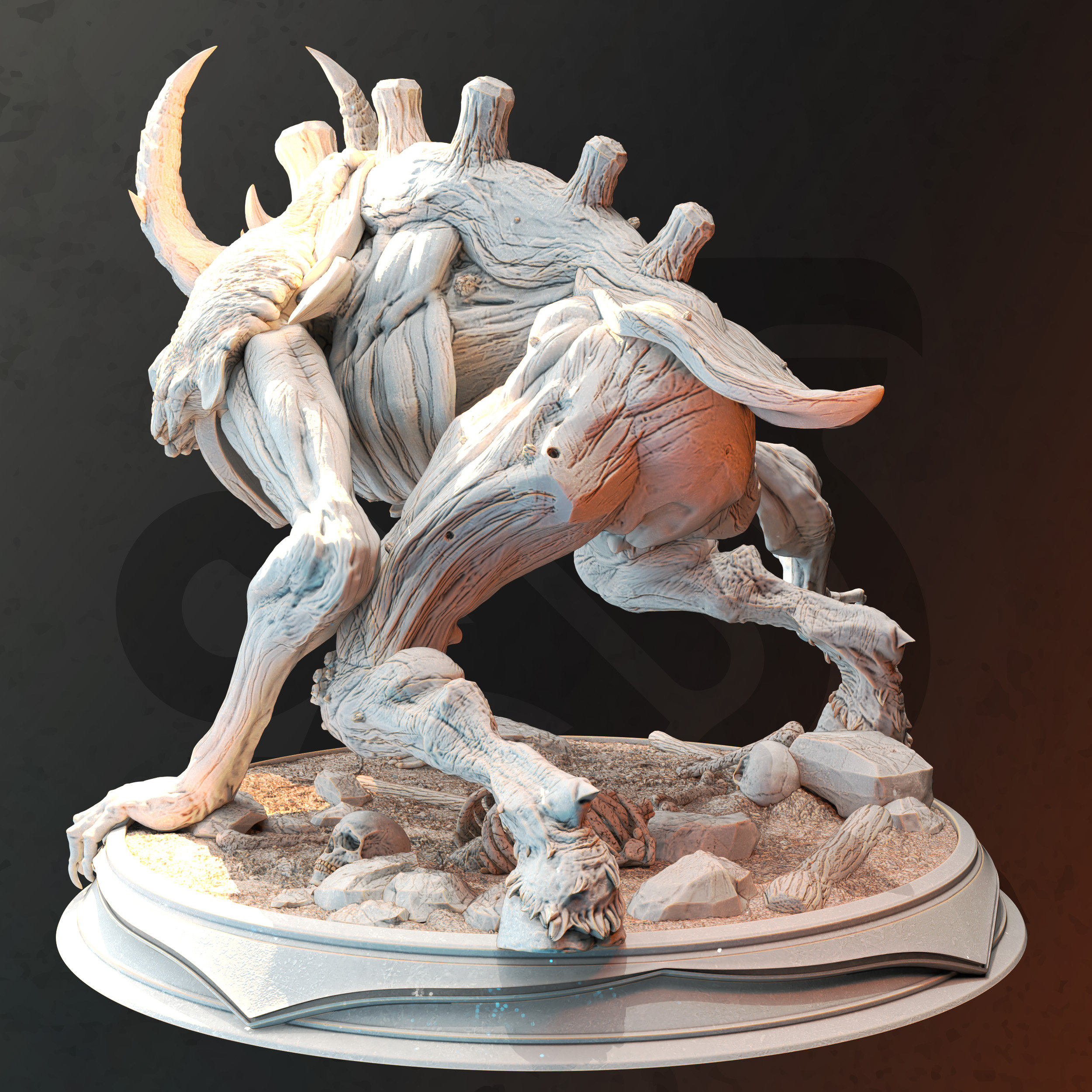 Dnd Miniature Wendigo Miniature for Dungeons and Dragons Tabletop RPG ...