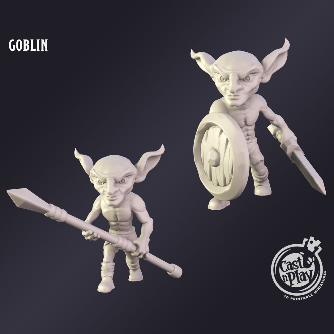 Dnd Miniature Goblin Warrior Miniature for Dungeons and Dragons ...