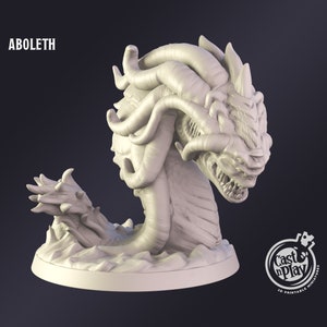 DnD Miniature Aboleth miniature for Dungeons and Dragons tabletop RPG Wargaming miniature from Cast N Play