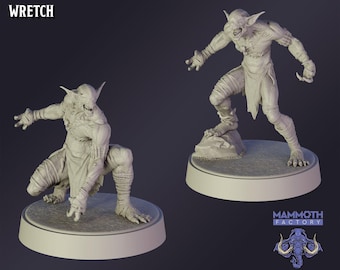 DnD Miniature Wretch miniature for Dungeons and Dragons tabletop RPG Wargaming miniature from Mammoth Factory