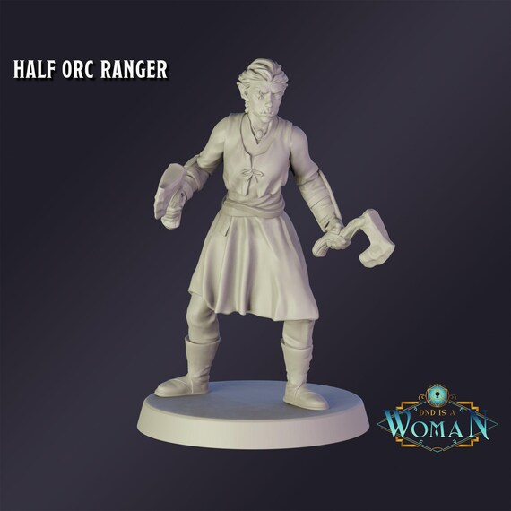 Half Orc Ranger Mini